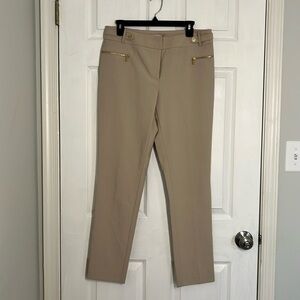 Khaki dress pants. Straight legged.